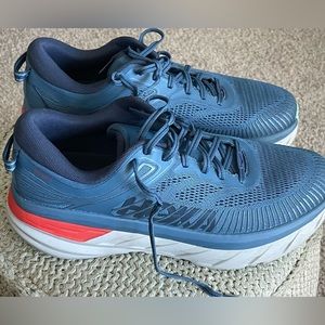 Mens Hoka Bondi 7 Blue 9.5